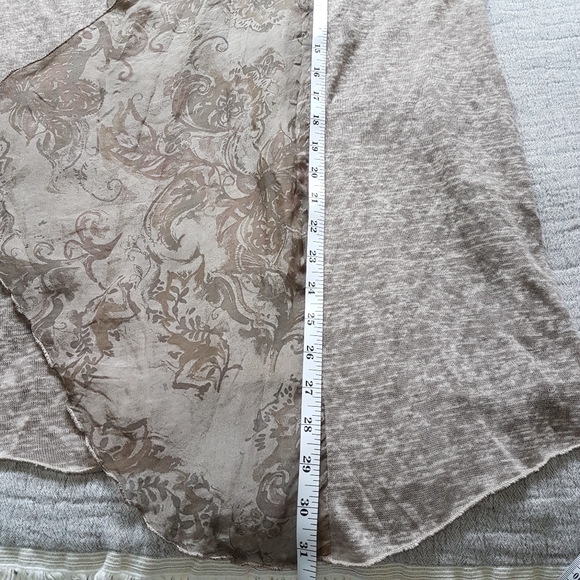 Made in Italy Open Front Silk Trim Long Sleeve Light Weight Cardigan Sz … - Picture 13 of 13